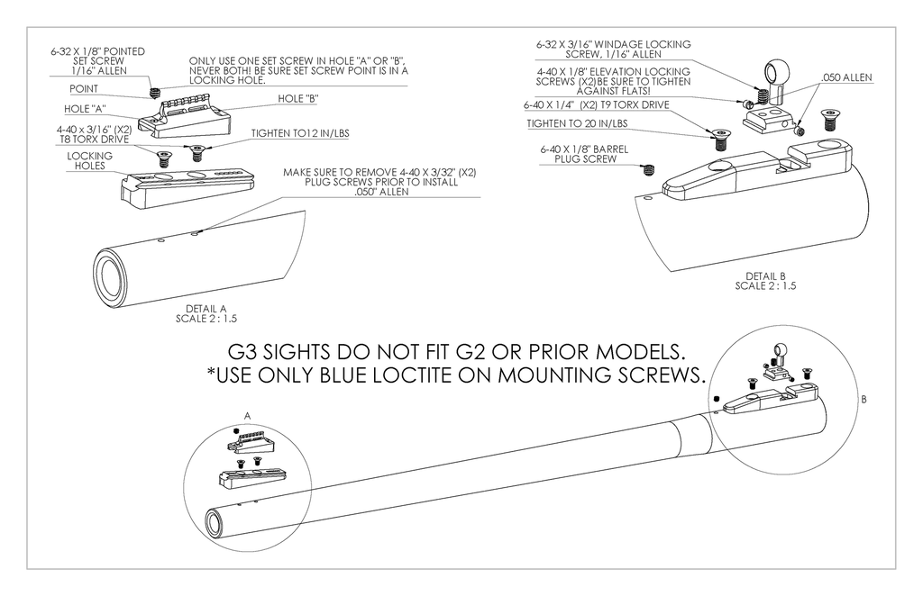 G3 Peep Aperture Kit