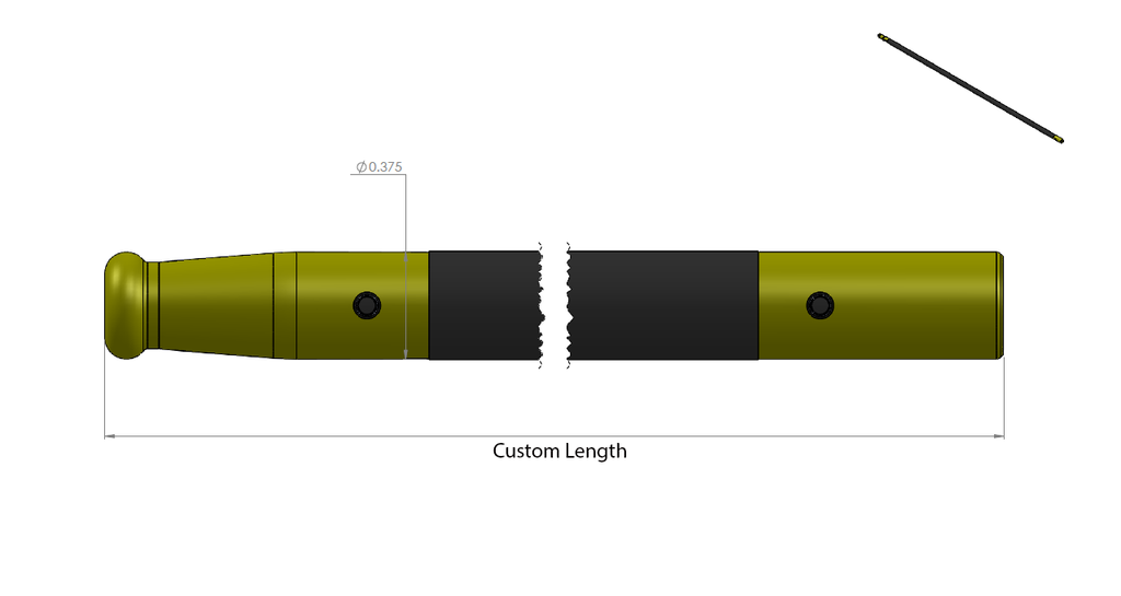 Custom Length Delrin Ramrod