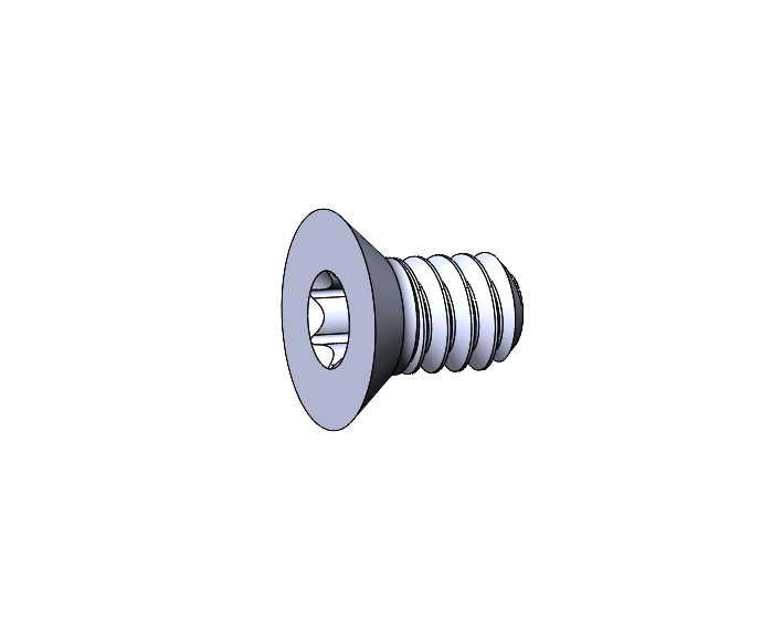 4-40 FH Torx, 3/16 Len, Raw 400 Stainless